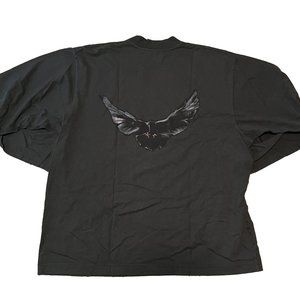 NWT Yeezy Gap Balenciaga L Long Sleeve Black Dove Crewneck T-shirt